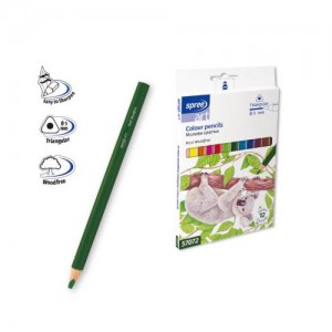 Цветни моливи 12 цвята Maxi, Spree 57072