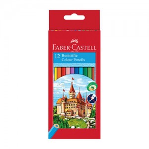 Цветни моливи 12 цвята Faber Castel